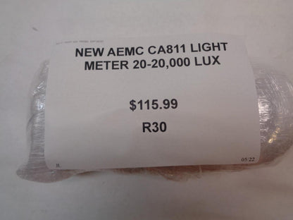 AEMC CA811 LIGHTMETER 20-20,000 LUX 2121.20 R30