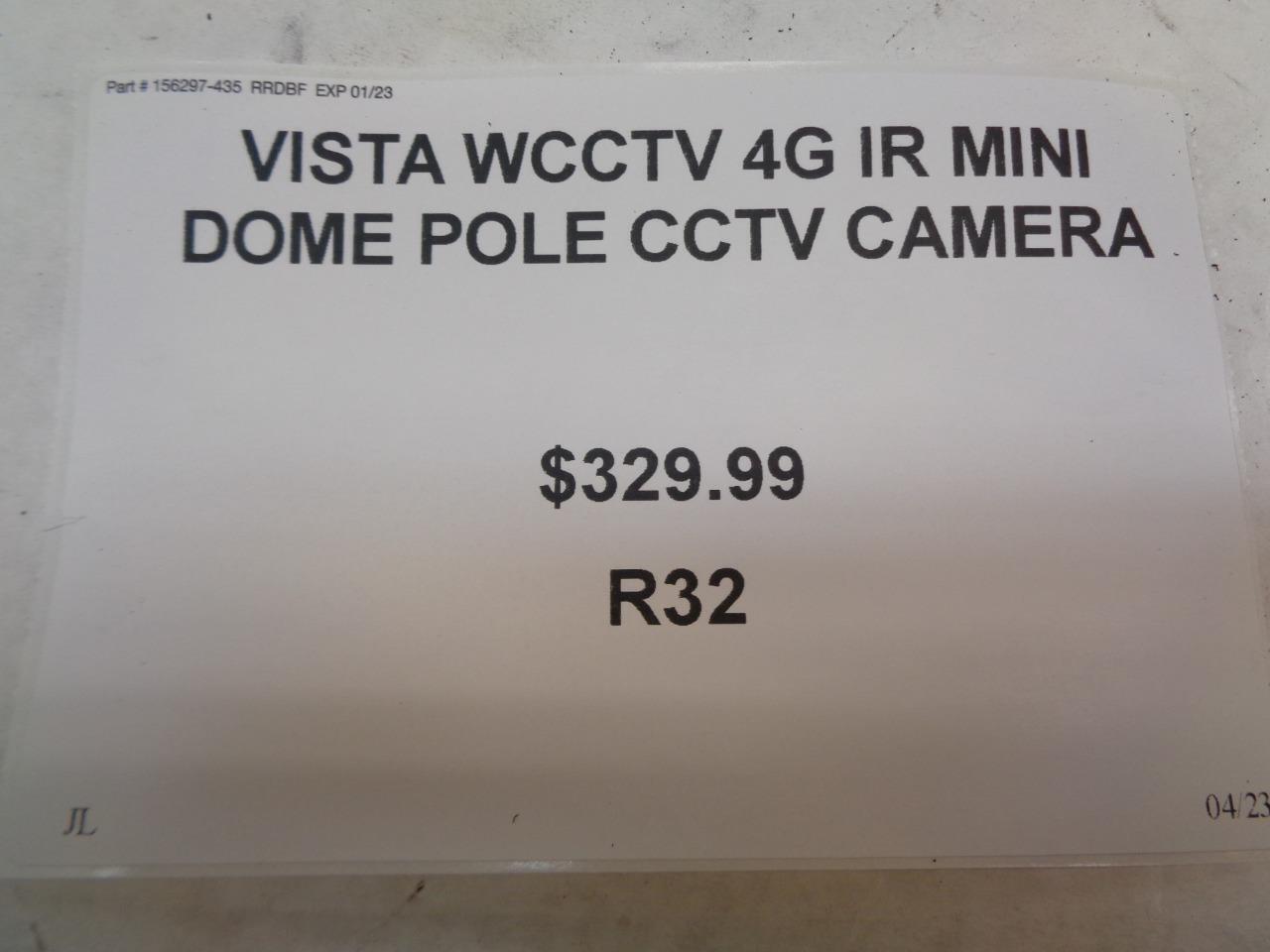 VISTA WCCTV 4G IR MINI DOME POLE CCTV CAMERA R32