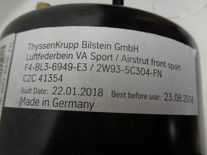 NEW FRONT AXLE BILSTEIN AIR SPRING STRUT 2W93 5C304 EN R19