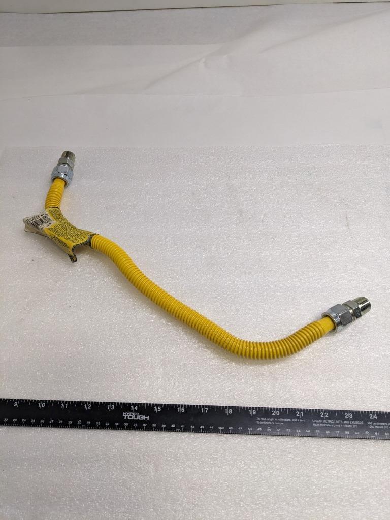 BRASSCRAFT CSSC44-24 PROCOAT SS 24" GAS CONNECTOR 1/2" ID/MIP 5/8" OD NEW R22T2