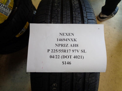 4 NEXEN N PRIZ AH8 P 225 55 17 97V SL ALL SEASON TIRES 14694NXK CQ2