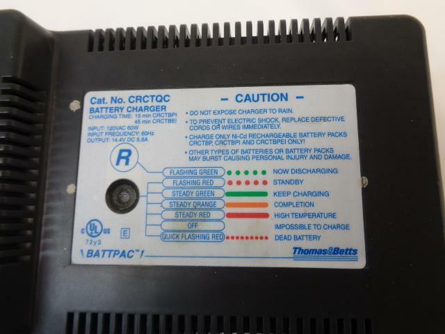 THOMAS & BETTS BATTERY OPERATED HYDRAULIC CRIMPING TOOL W/ 2 BATT. TBM15BSCR SR