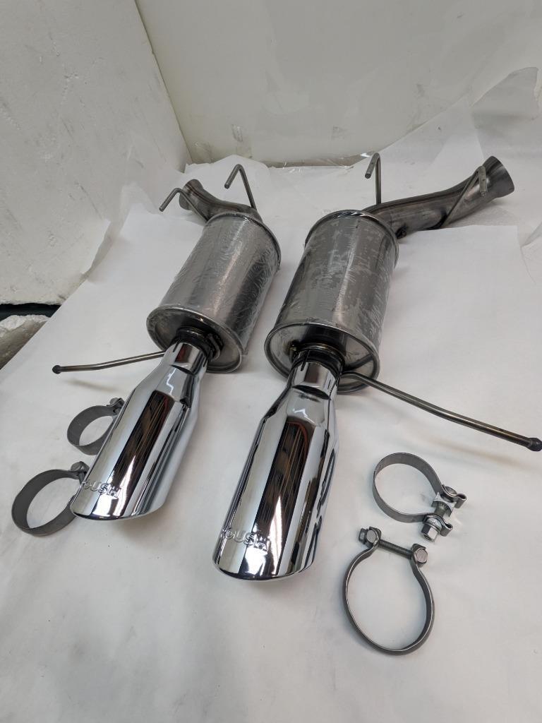 ROUSH CAT-BACK EXHAUST SYSTEM MUSTANG MUFFLER TIPS 13135230-AA NEW B2
