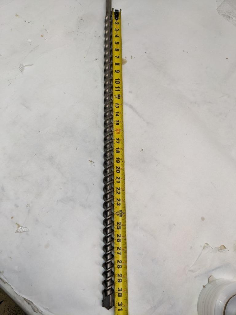 BOSCH ROTARY HAMMER DRILL 1" DRILL BIT 31" MAX DRILLING 39 OVERALL LG #2 NEW D0