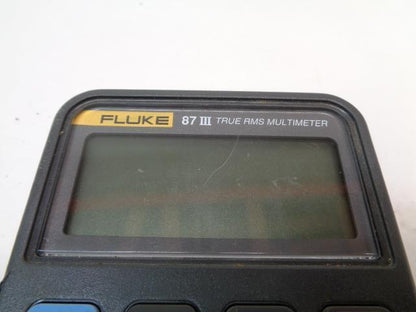 USED FLUKE 87 III TRUE RMS MULTIMETER 1000V-AC TEST EQUIPMENT R6