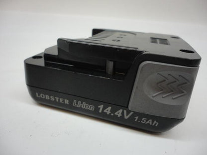 USED LOBSTER CORDLESS RIVETER HEAVY DUTY 1/4" CAPACITY 14.4V BATTERY R1B2 R27