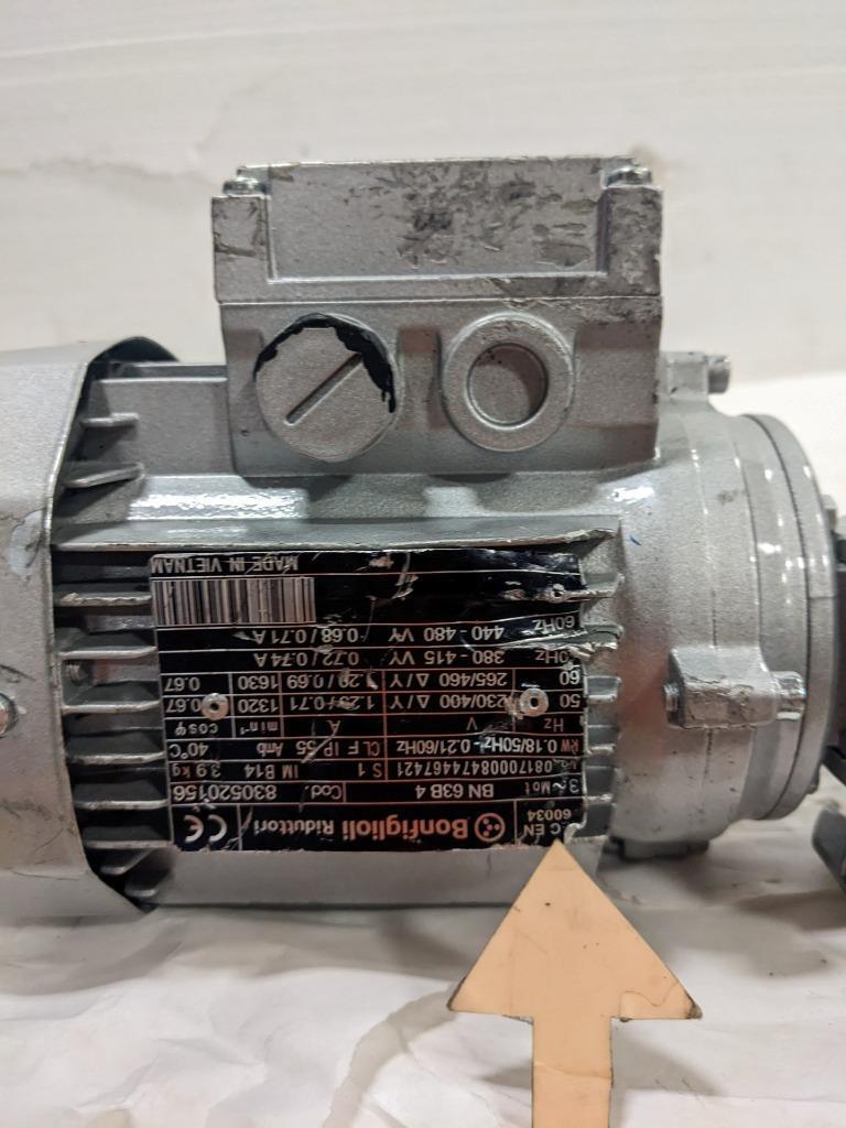 Bonfiglioli P63B14 B3 OIL TYPE JD00012562 with Motor 830520156 NEW BSIG1