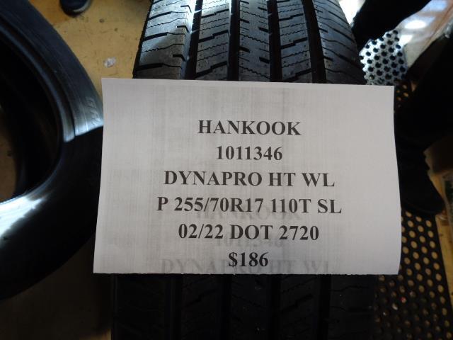 2 HANKOOK DYNAPRO HT RH12 P 255 70 17 110T SL HIGHWAY TERRAIN TIRES 1011346 BQ2