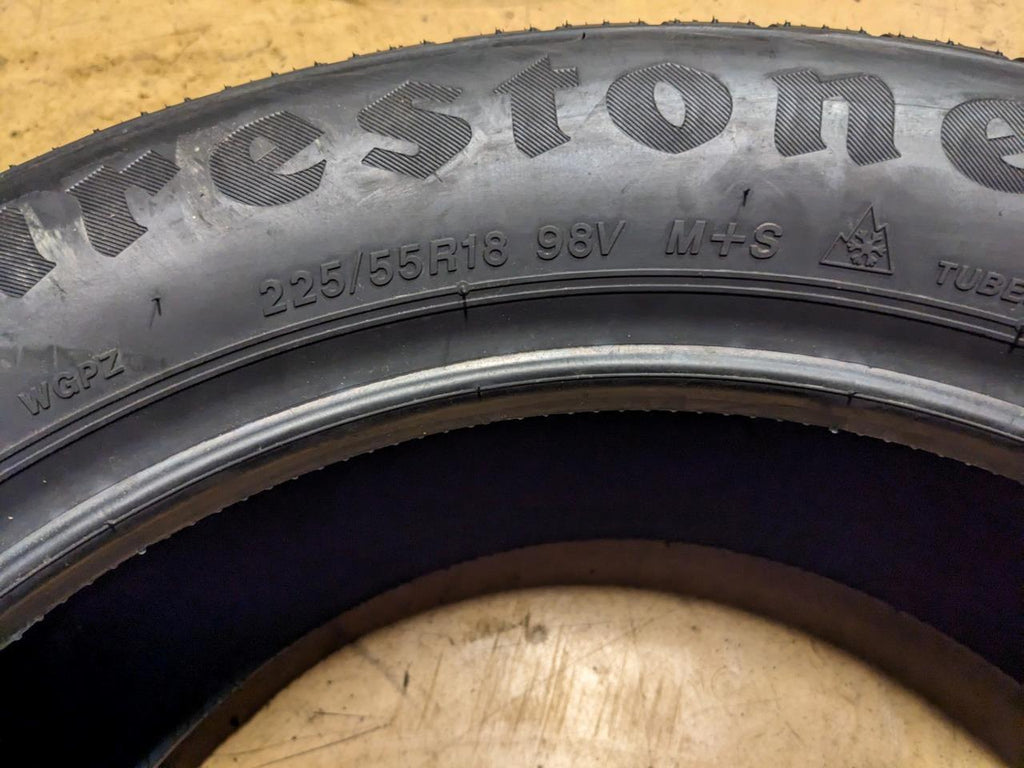 2 FIRESTONE WEATHERGRIP P 225 55 18 98V SL ALL WEATHER TIRES 011554 CQ3