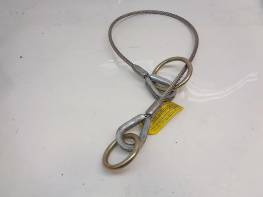 1 NEW DBI-SALA SILVER PASS-THROUGH ANCHORAGE CONNECTOR CABLE TIE-OFF 5900550 R28