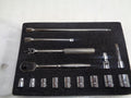 Williams WSB-15F 15 Piece Socket Set SAE INCH  Tool Kit  3/8  in dr NO CASE  R22