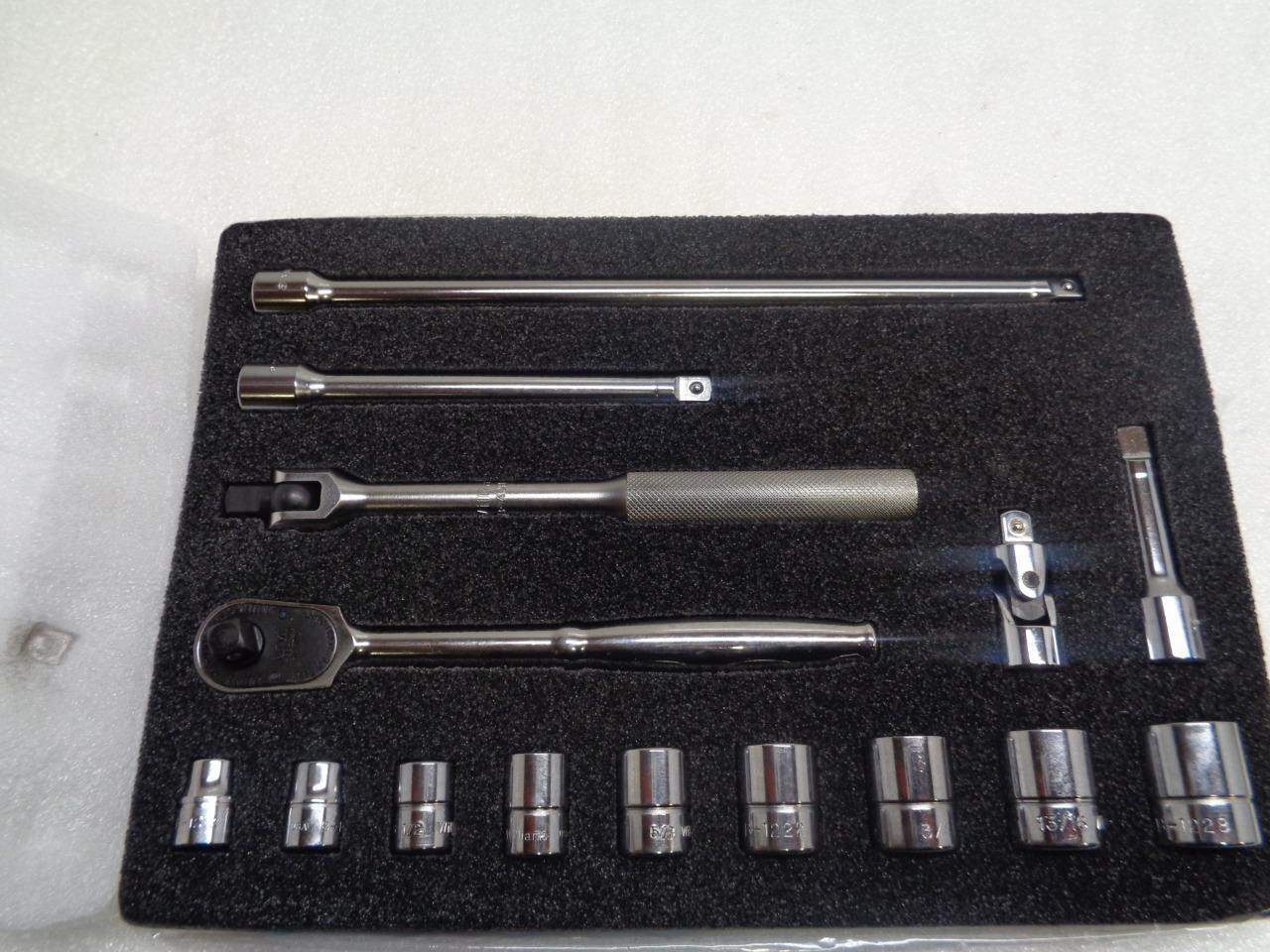 Williams WSB-15F 15 Piece Socket Set SAE INCH  Tool Kit  3/8  in dr NO CASE  R22