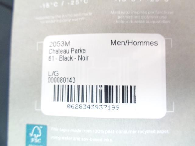 CANADA GOOSE MENS CHATEAU PARKA BLACK L/G 2053M NEW SR