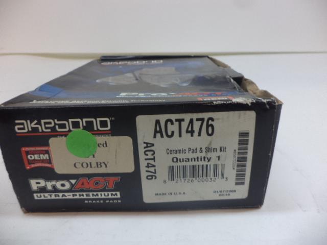 NEW AKEBONO PRO ACT FRONT DISC BRAKE PADS 1992-96 LEXUS ES ACT476 R5TB