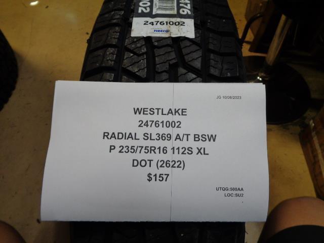 WESTLAKE RADIAL SL 369 A/T BSW P 235 75 16 112S XL TIRE 24761002 BQ4