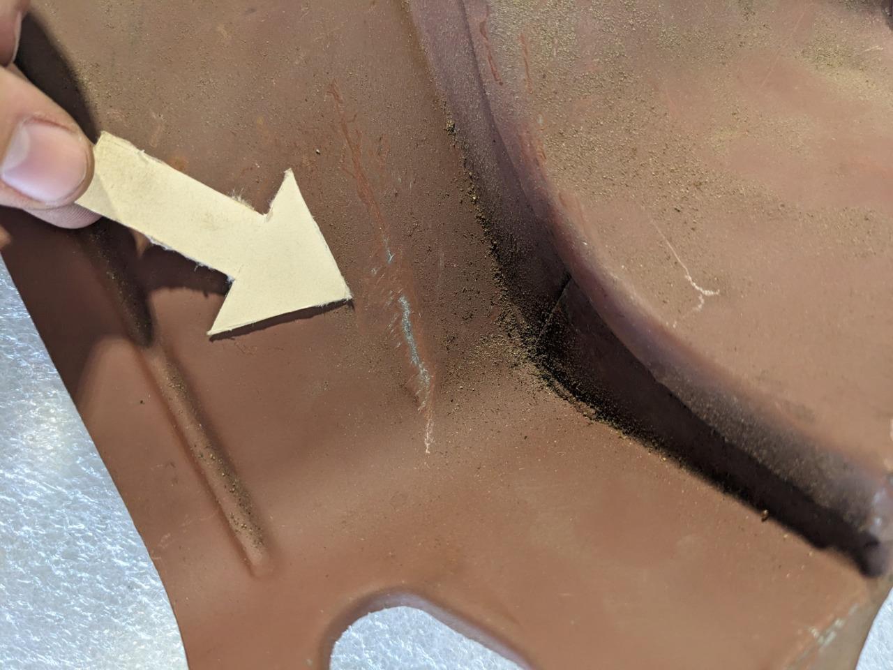 PORSCHE 53906637 LEFT ENGINE TIN COVER PLATE FOR PORSCHE 356/912 NEW R24T4