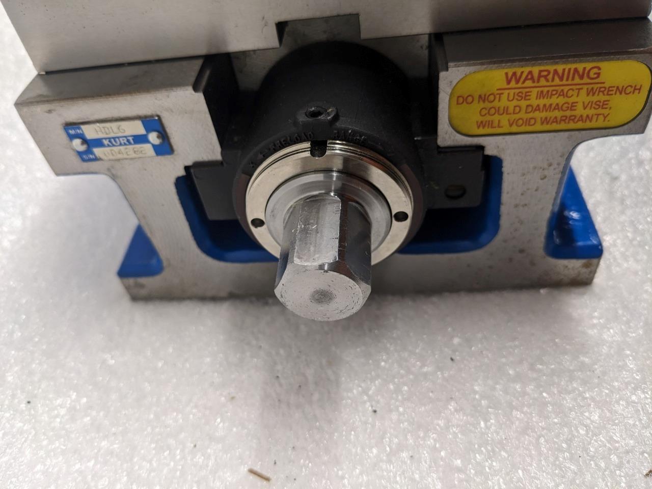 Kurt HDL6 English 6″ JAW WIDTH 4" JAW OPEN Double Station Vise W/O HANDLE NEW H1