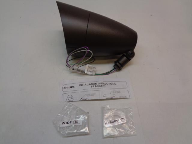 NEW PHILIPS ACCENT LIGHT 120-277 VAC 3000K BRONZE CLEAR 34W LED WARM B9DW-H R27