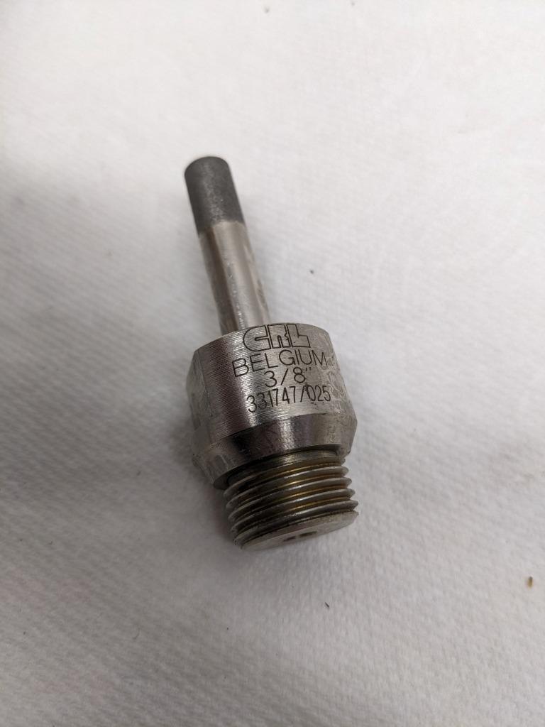CRL HBT38 331747/025 3/8" BELGIAN THREAD ELECTRO-FORMED DIAMOND DRILL NEW D0
