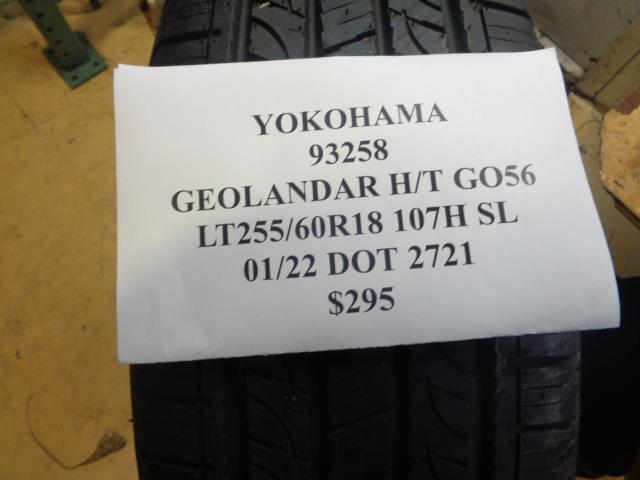 1 New Tire YOKOHAMA Geolandar HT GO56 LT 255 60 18 107H SL 93258 BQ2