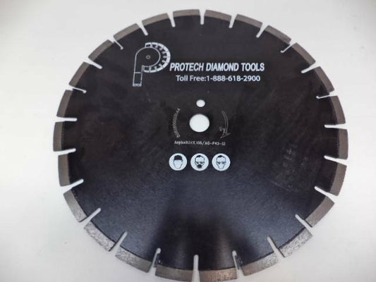 NEW PROTECH DIAMOND TOOLS 14" x .155 ASPHALT DIAMOND BLADE AG-P43-12 SP1T2