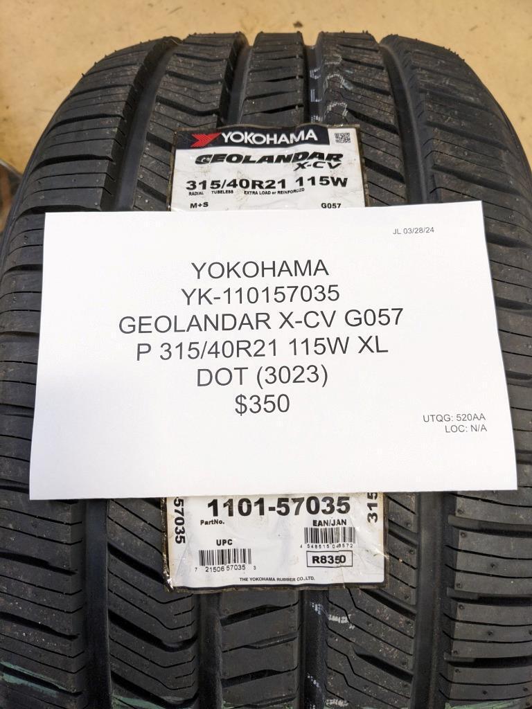 YOKOHAMA GEOLANDAR X-CV G057 P 315 40 21 115W XL TIRE 110157035 CQ2
