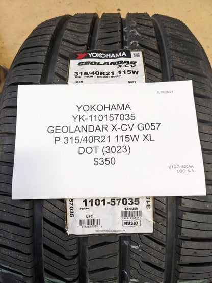 YOKOHAMA GEOLANDAR X-CV G057 P 315 40 21 115W XL TIRE 110157035 CQ2