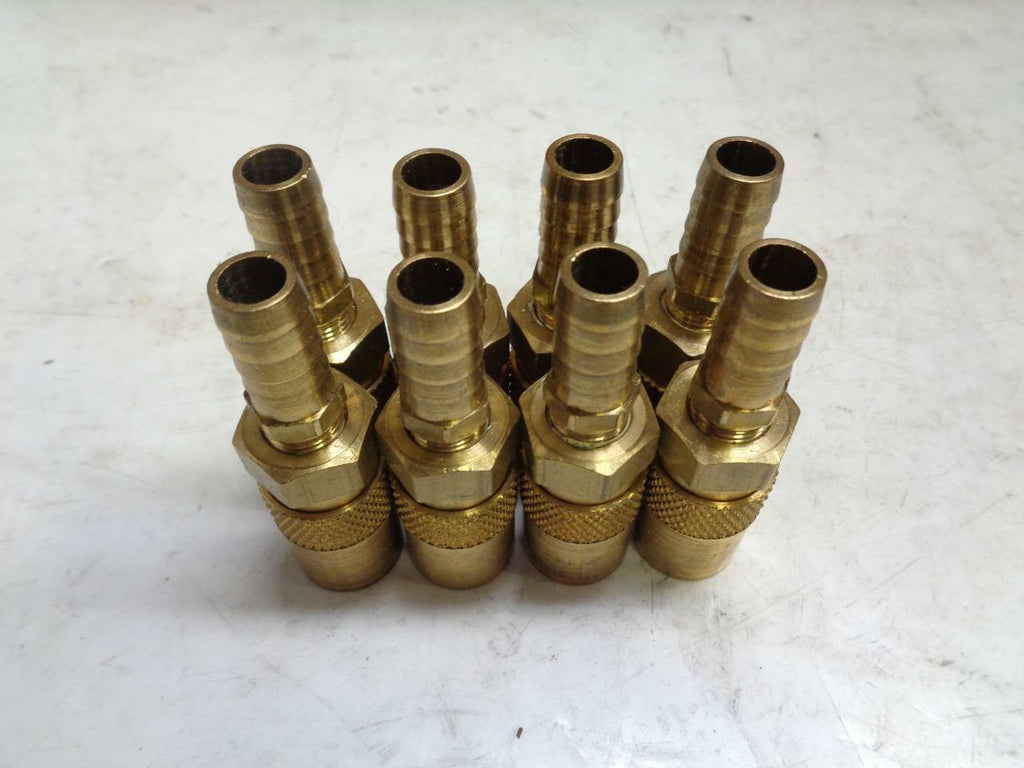 1 NEW PACK OF 8 PARKER PPE 300 SERIES BRASS HOSE QUICK GAS COUPLERS R10TD