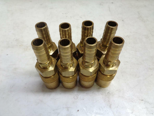 1 NEW PACK OF 8 PARKER PPE 300 SERIES BRASS HOSE QUICK GAS COUPLERS R10TD