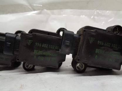 BERU PORSCHE BOXSTER/CARRERA IGNITION COILS SET OF 6 USED 996 602 102 00 R25T6