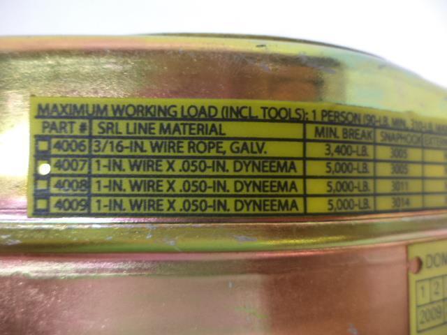 NEW SKYLOC 4007 SELF RETRACTING LANYARD 7FT WORK LENGTH 5000LB MIN. BREAK R28