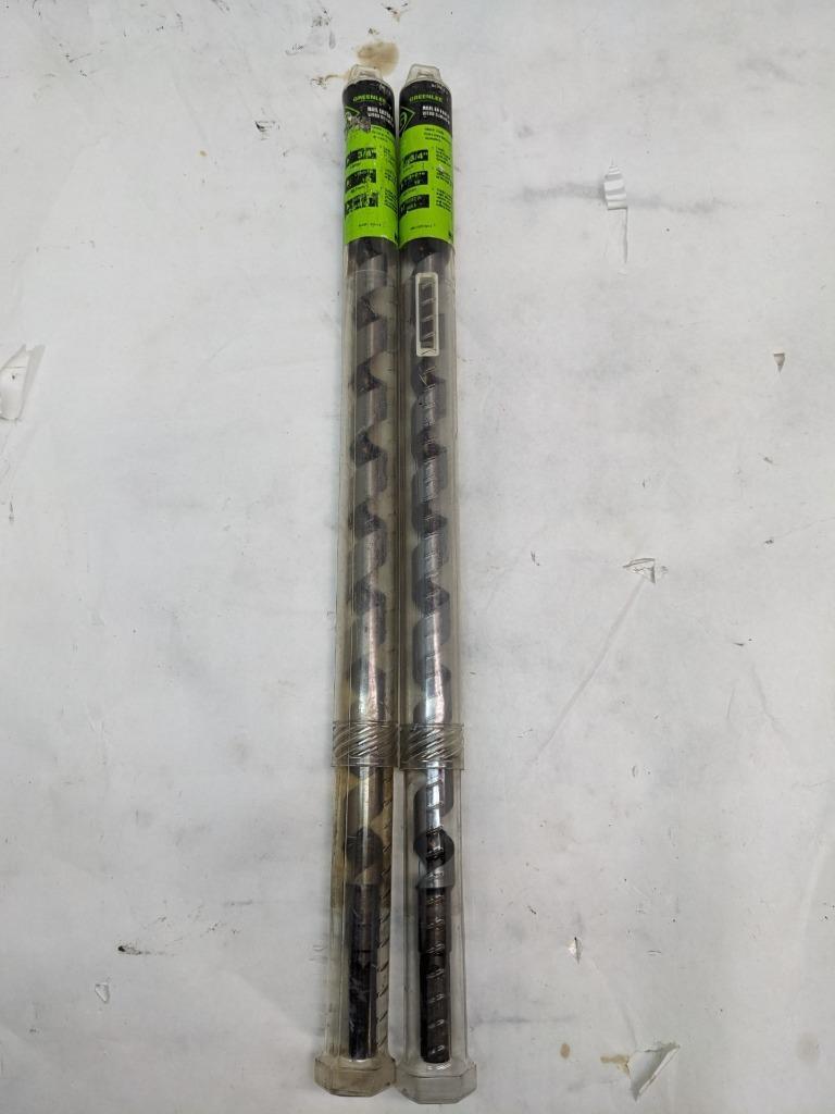 2 GREENLEE NAIL EATER DRILL BITS 66PT-3/4 18 INCHES 457MM 3/4 19MM NEW D0