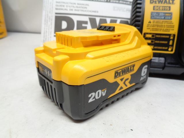 NEW DEWALT 20V MAX XR PREMIUIM LITHIUM-ION 6.0AH 4.0AH STARTER KIT DCB246CK R30