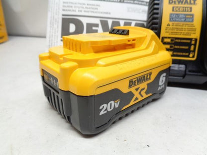 NEW DEWALT 20V MAX XR PREMIUIM LITHIUM-ION 6.0AH 4.0AH STARTER KIT DCB246CK R30