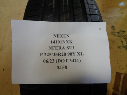 2 NEW OLD STOCK NEXEN NFERA SU1 P 225 35 20 90Y XL UHP TIRE 14101NXK BQ3