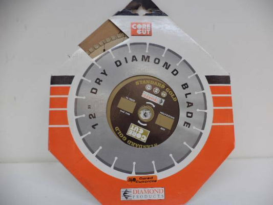 NEW CORE CUT T7S STANDARD GOLD 12x125 DIAMOND BLADE UNIVERSAL TURBO 58454 SP1T1