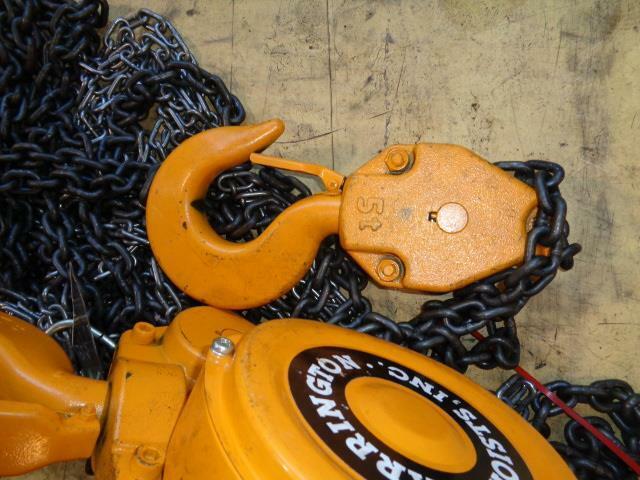 Harrington CF050-20 Chain Hoist 10,000lb cap 20ft lift MG1