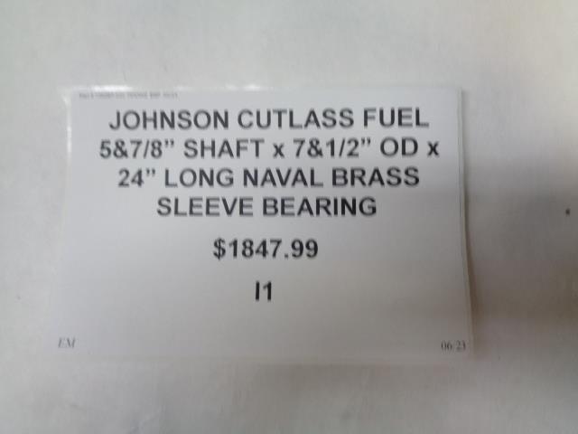 JOHNSON CUTLASS FUEL 5&7/8” SHAFT x 7&1/2” OD x 24” LONG NAVAL BRASS BEARING