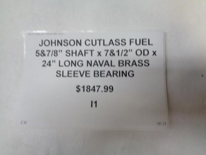 JOHNSON CUTLASS FUEL 5&7/8” SHAFT x 7&1/2” OD x 24” LONG NAVAL BRASS BEARING