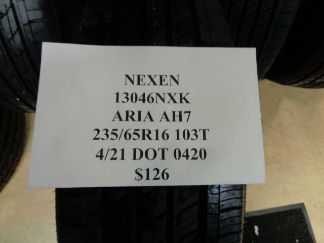 2 NEW NEXEN ARIA AH7 235 65 16 103T TIRES 13046NXK Q1