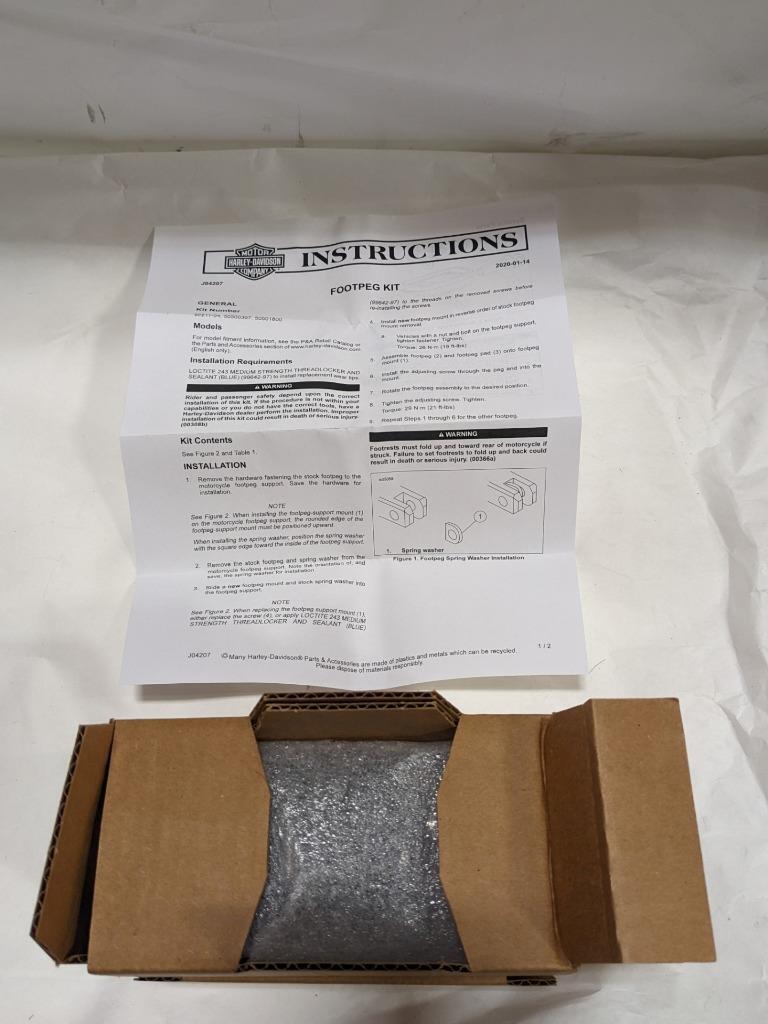 Harley Davidson 50501800 Streamliner Footpegs FOR 03-earlier XL models etc R21T4