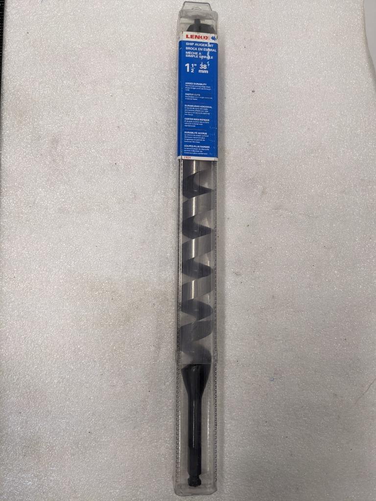 LENOX 31024 1-1/2" X 18" SHIP AUGER BIT NEW D0