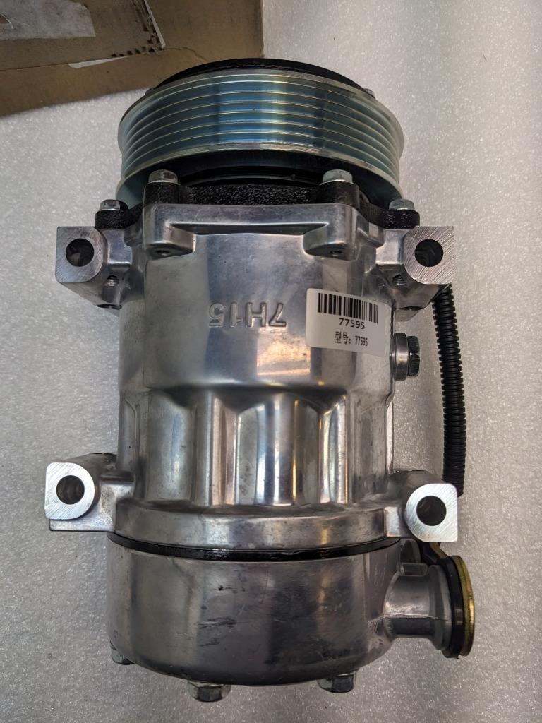 7H15 AC COMPRESSOR 77595 W/ 6 GROOVE CLUTCH FOR PETERBILT KENWORTH TRUCKS NEW R1