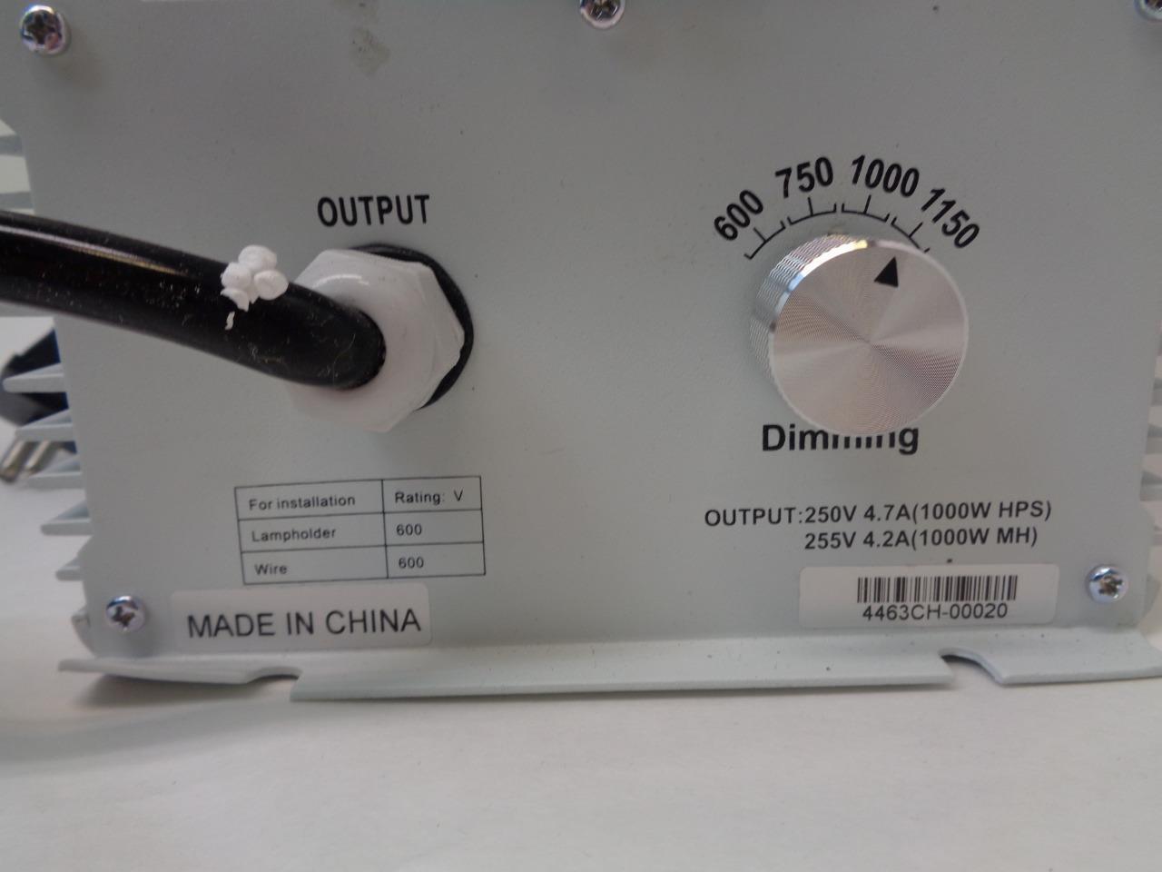 NEW HYDRO CRUNCH PROSERIES 1000W DOUBLE ENDED 120-240V OPENGROWLIGHT D940012603