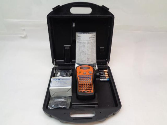 USED TYCO TE T107M-SMS LABEL MAKER W/ LABEL ROLLS R4