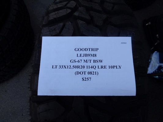 1 GOODTRIP GS-67 MT BSW LT 33 12.5 20 114Q LRE 10PLY LEJB9MB SU16