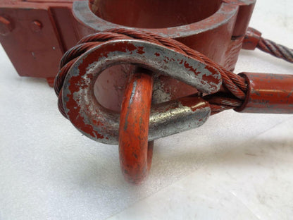 NEW INDUSTRIAL SHACKLE CHOKER JOINT W/ WIRE ROPE SLINGS 5.7 TON (UNBRANDED) H1