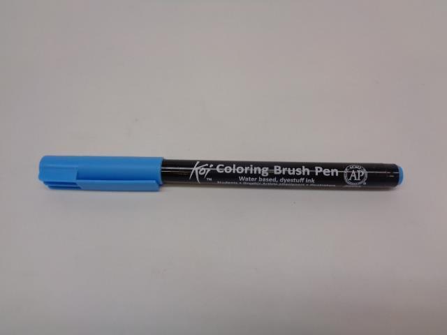 NEW SAKURA KOI BRUSH PEN AQCUA BLUE 39332 XBR#137 12 PACK R28