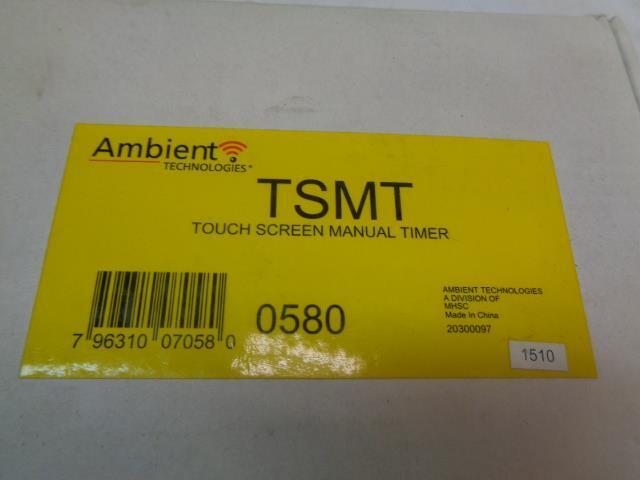 AMBIENT TECHNOLOGIES FIREPLACE REMOTE TOUCH SCREEN MANUAL TIMER 0580 TSMT R28