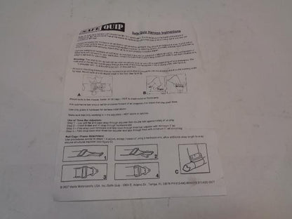 NOS SAFE QUIP 4 POINT V-BELT RACING HARNESS SFI 16.1 05.2008 SQP-713003 R18